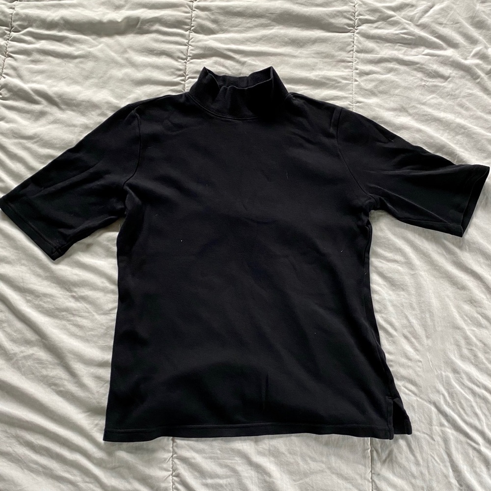 Karen Scott Mock Neck Tee